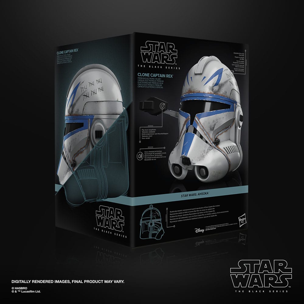 Star Wars Ahsoka Black Series Clone Captain Rex Electronic Helmet