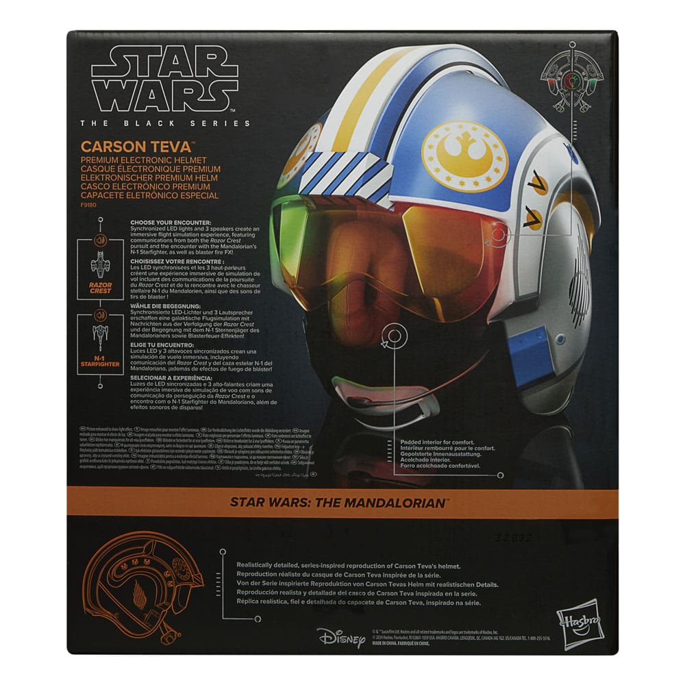 Star Wars The Mandalorian Carson Teva Black Series Electronic Helmet