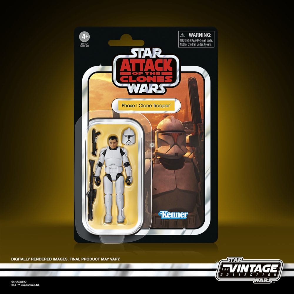Star Wars Attack of the Clones Phase 1 Clone Trooper 10cm Vintage Collection Action Figure