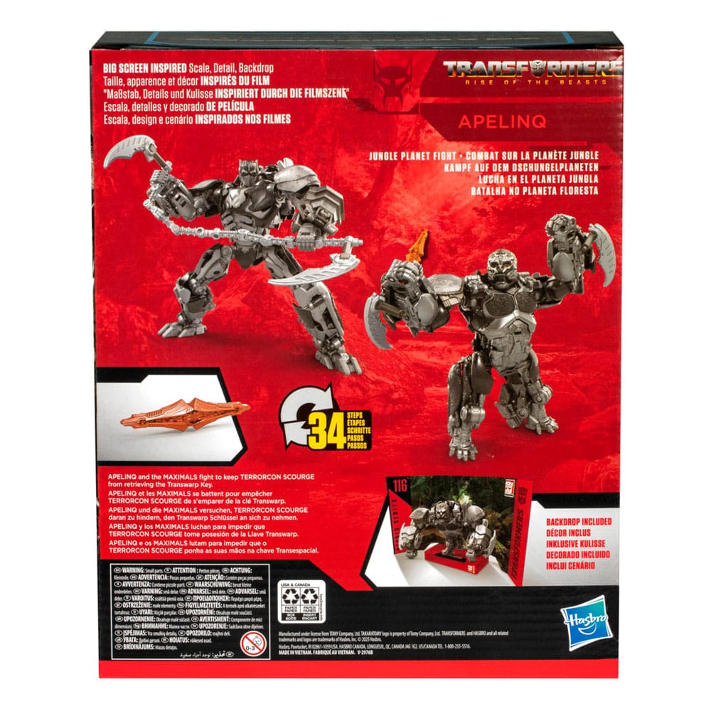 Transformers Rise of the Beasts Generations Studio Series Apelinq 22 cm  Leader Class Action Figure