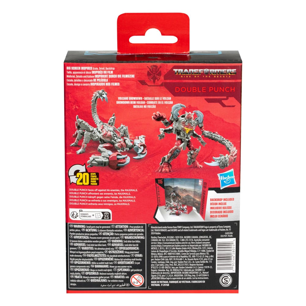 Transformers Rise of the Beasts Double Punch 11 cm Generations Studio Series Deluxe Class Action Figure