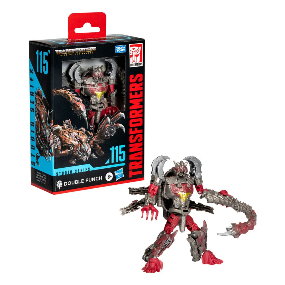 Transformers Rise of the Beasts Double Punch 11 cm Generations Studio Series Deluxe Class Action Figure