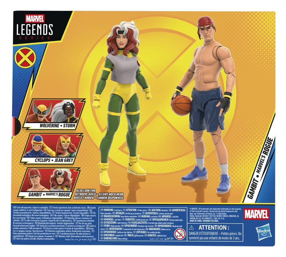 X-Men '97 Marvel Legends Action Figure 2-Pack Gambit & Marvel's Rogue 15 cm