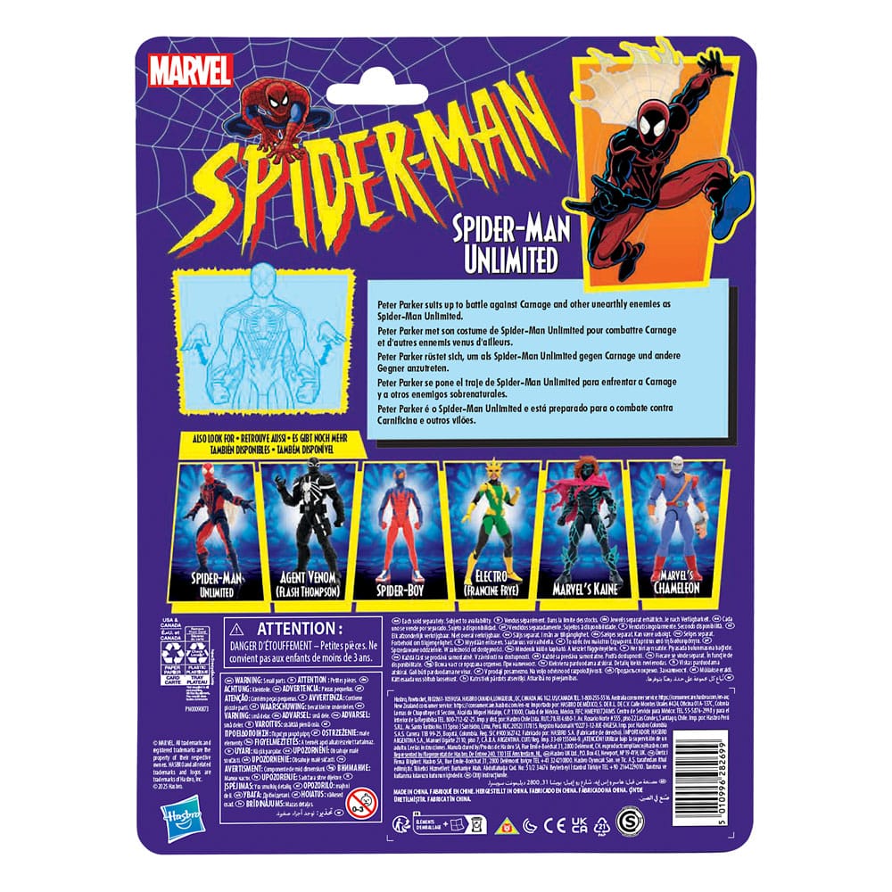 Marvel Legends Spider-Man Unlimited 15 cm Retro Action Figure