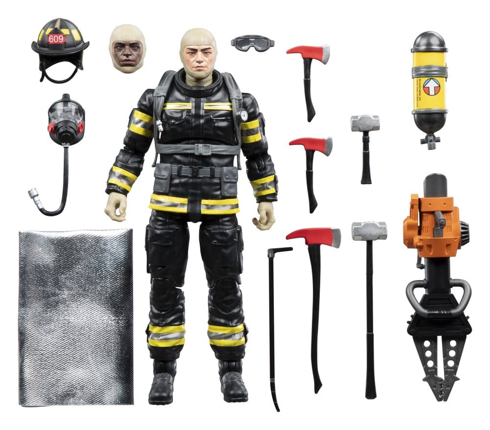 G.I. Joe Classified Series Legacy Collection Action Figure Search & Rescue Firefighter 15 cm