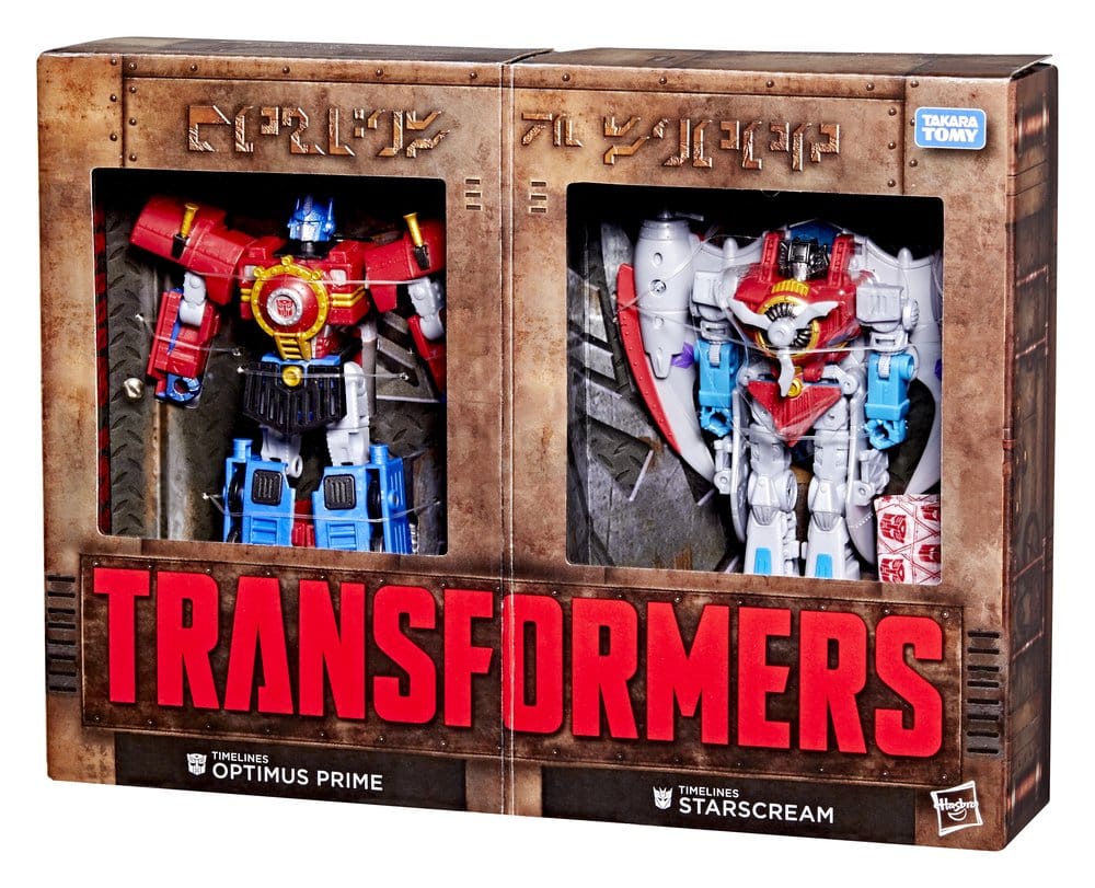 Transformers Timelines Hearts of Steel Comic Edition Action Figures Optimus Prime & Starscream 14 cm