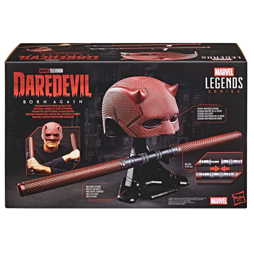 Marvel Legends Daredevil Born Again Mask and Club Prop Replica