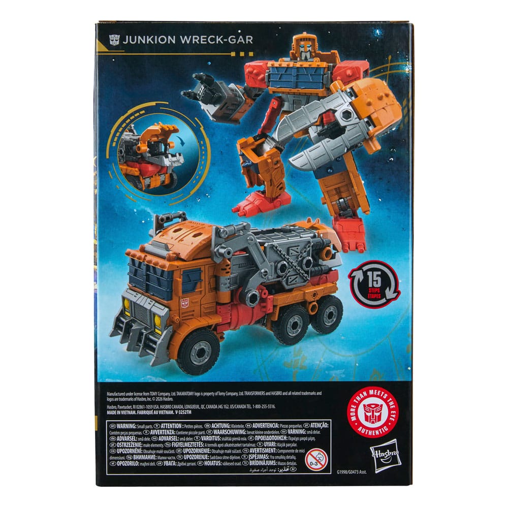 Transformers Age of the Primes Voyager Class Action Figure Junkion Wreck-Gar 18 cm