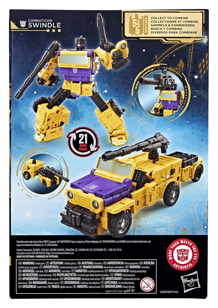 Transformers Age of the Primes Voyager Class Action Figure Combaticon Swindle 17 cm