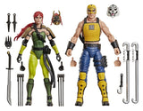 G.I. Joe Classified Series Action Figure 2-Pack #212 Ninja Force Scarlett & T'Jbang 15 cm