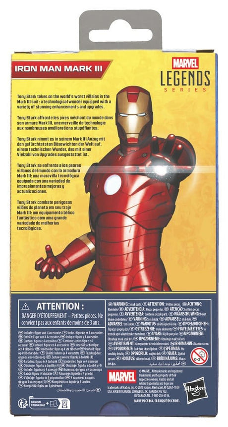 Iron Man Marvel Legends Series Action Figure Iron Man Mark III 15 cm