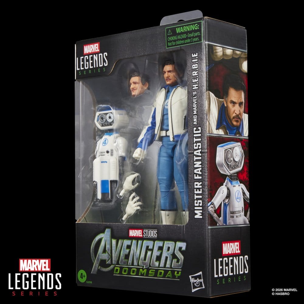 Avengers: Doomsday Marvel Legends Action Figure 2-Pack Mister Fantastic & Marvel's H.E.R.B.I.E. 15 cm