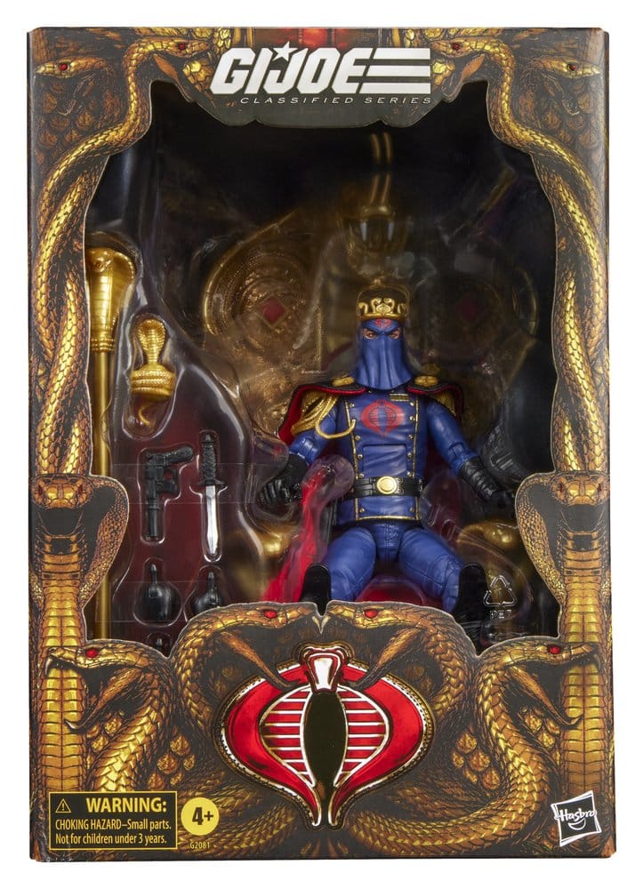 G.I. Joe Classified Series Action Figure Cobra Commander in Dress Uniform & Throne 15 cm