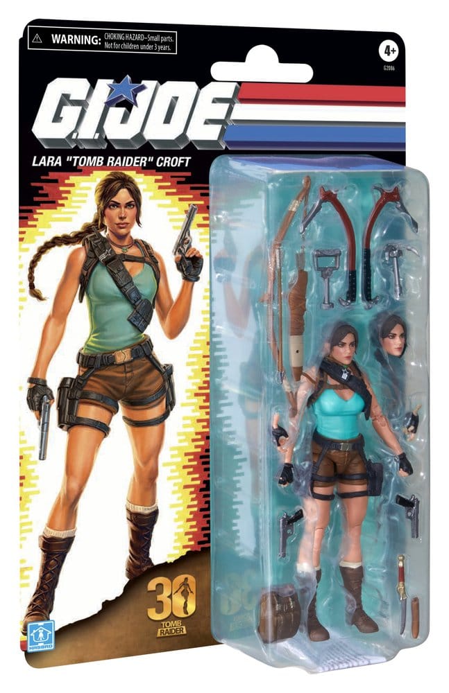G.I. Joe Classified Series Retro Cardback Collaborative Action Figure Lara "Tomb Raider" Croft 15 cm