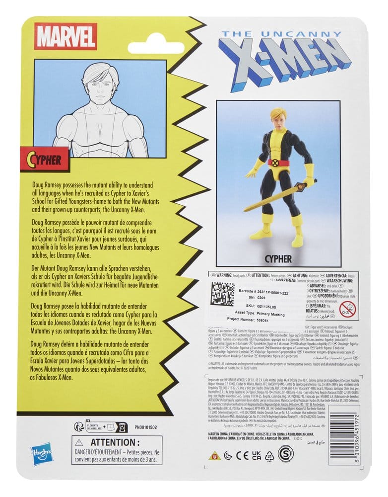 The Uncanny X-Men Marvel Legends Action Figure Cypher 15 cm