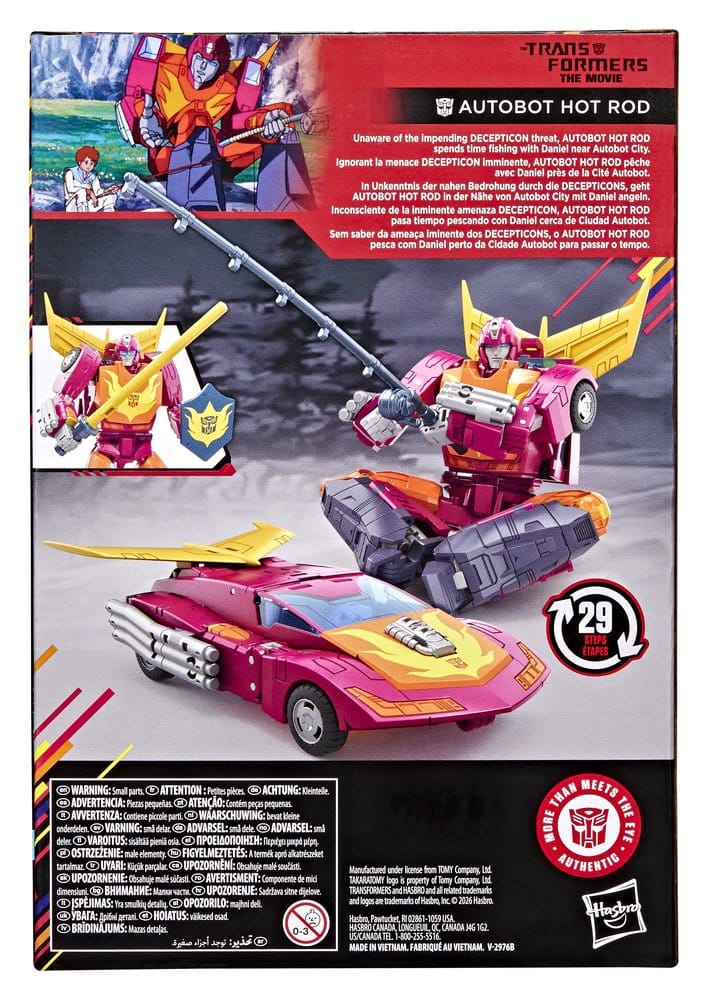 The Transformers: The Movie Studio Series Voyager Class Action Figure MTMTE Collection: Autobot Hot Rod 14 cm