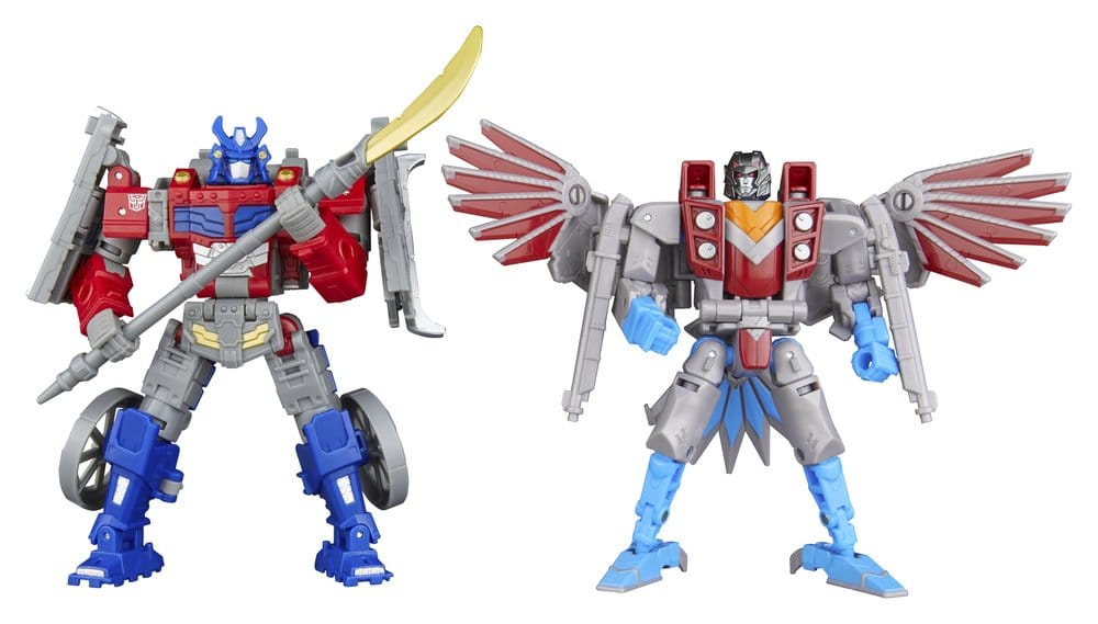 Transformers Timelines Action Figures Samurai Themed Set Optimus Prime & Starscream 14 cm