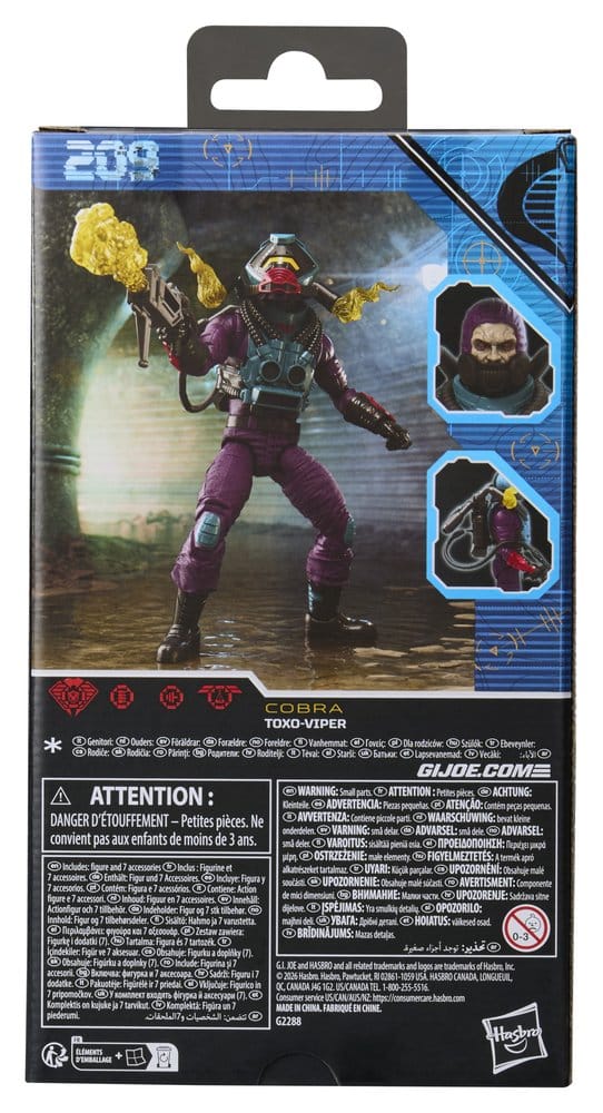 G.I. Joe Classified Series Action Figure #209 Toxo-Viper 15 cm