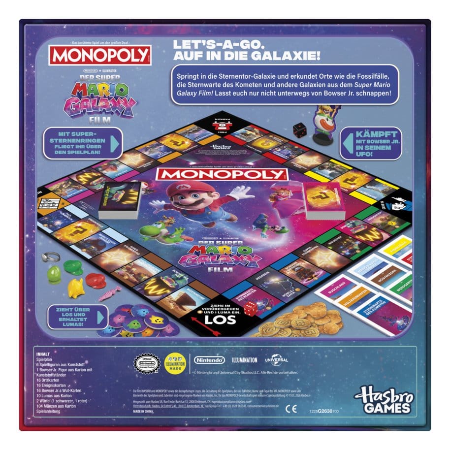 The Super Mario Galaxy Movie Monopoly Board Game *German Version*
