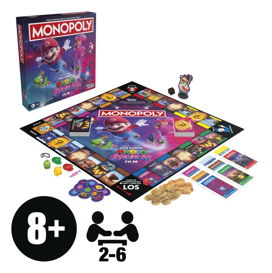 The Super Mario Galaxy Movie Monopoly Board Game *German Version*