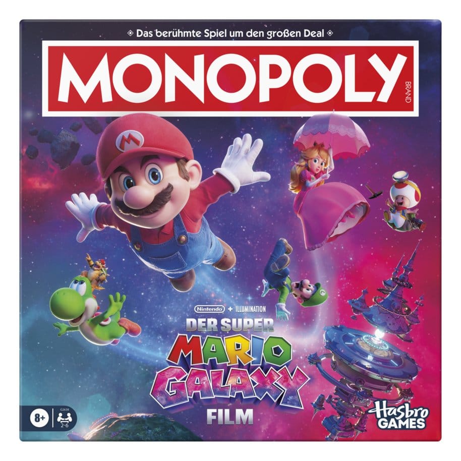 The Super Mario Galaxy Movie Monopoly Board Game *German Version*