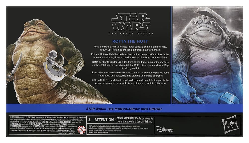 Star Wars: The Mandalorian and Grogu Black Series Action Figure Rotta the Hutt 17 cm