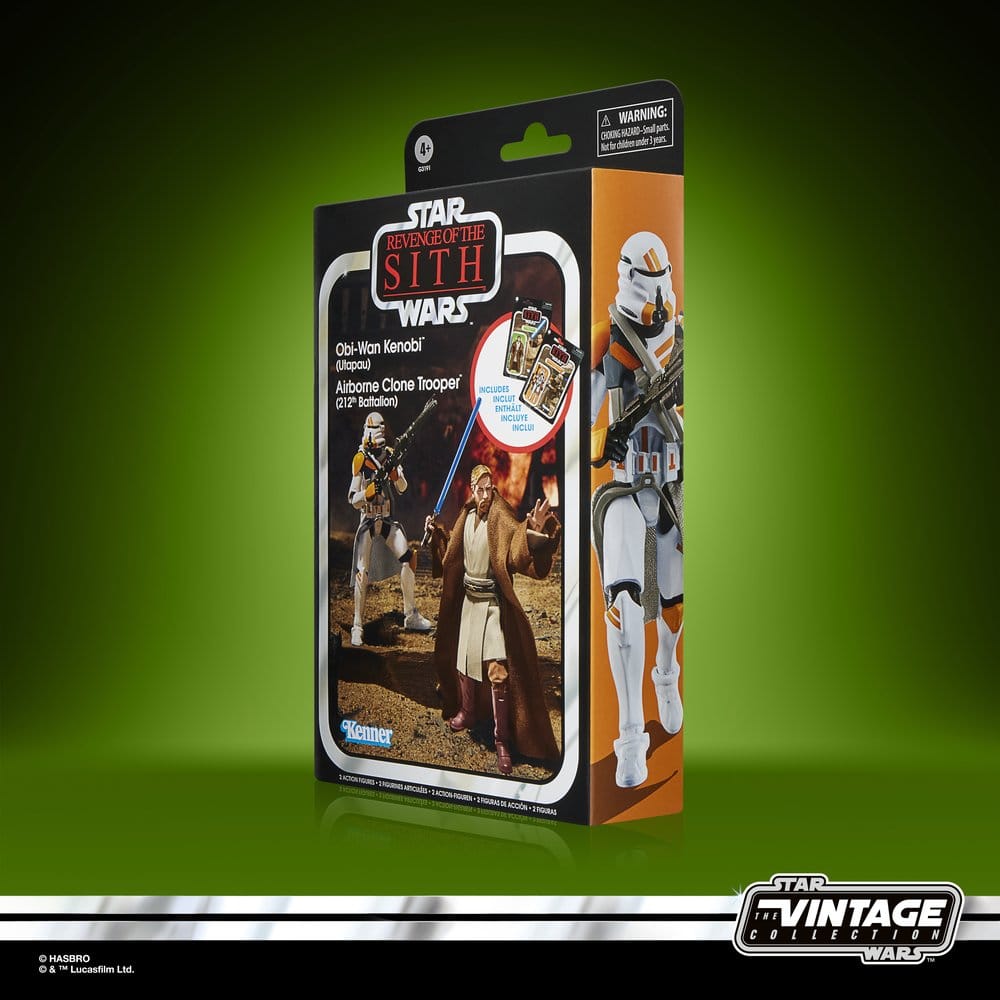 Star Wars Episode III Vintage Collection Action Figure 2-Pack Obi-Wan Kenobi & Airborne Clone Trooper 10 cm