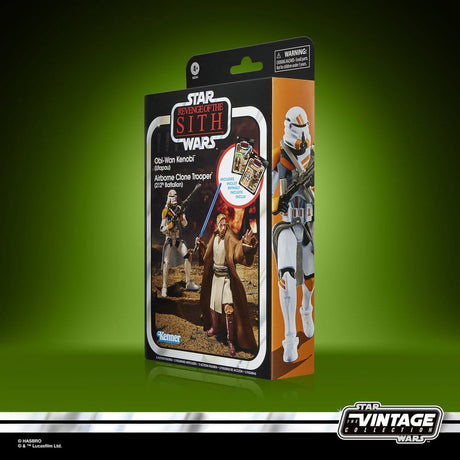 Star Wars Episode III Vintage Collection Action Figure 2-Pack Obi-Wan Kenobi & Airborne Clone Trooper 10 cm