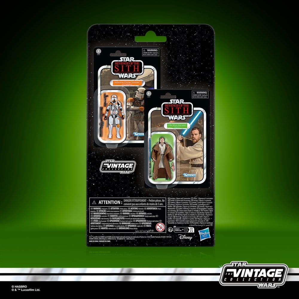 Star Wars Episode III Vintage Collection Action Figure 2-Pack Obi-Wan Kenobi & Airborne Clone Trooper 10 cm