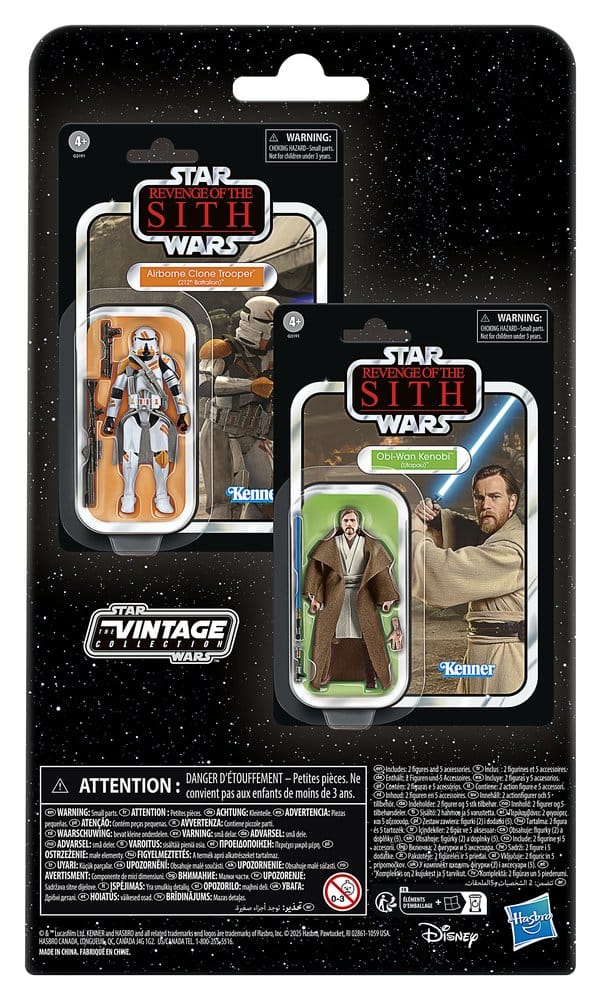 Star Wars Episode III Vintage Collection Action Figure 2-Pack Obi-Wan Kenobi & Airborne Clone Trooper 10 cm