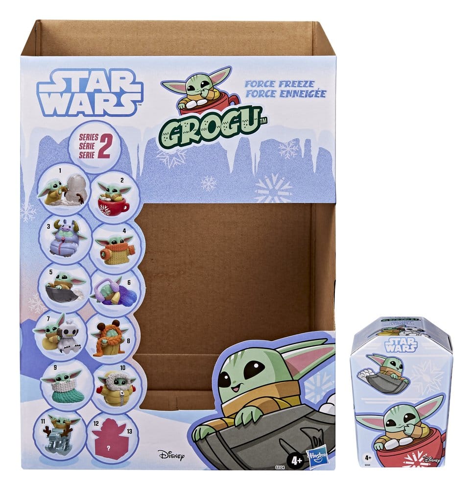 Star Wars Mini Figures 4 cm Grogu Snack Attack Series 1 Blind Box Display (24)