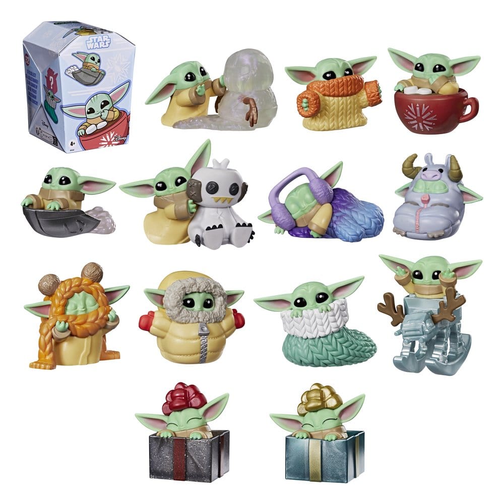 Star Wars Mini Figures 4 cm Grogu Snack Attack Series 1 Blind Box Display (24)
