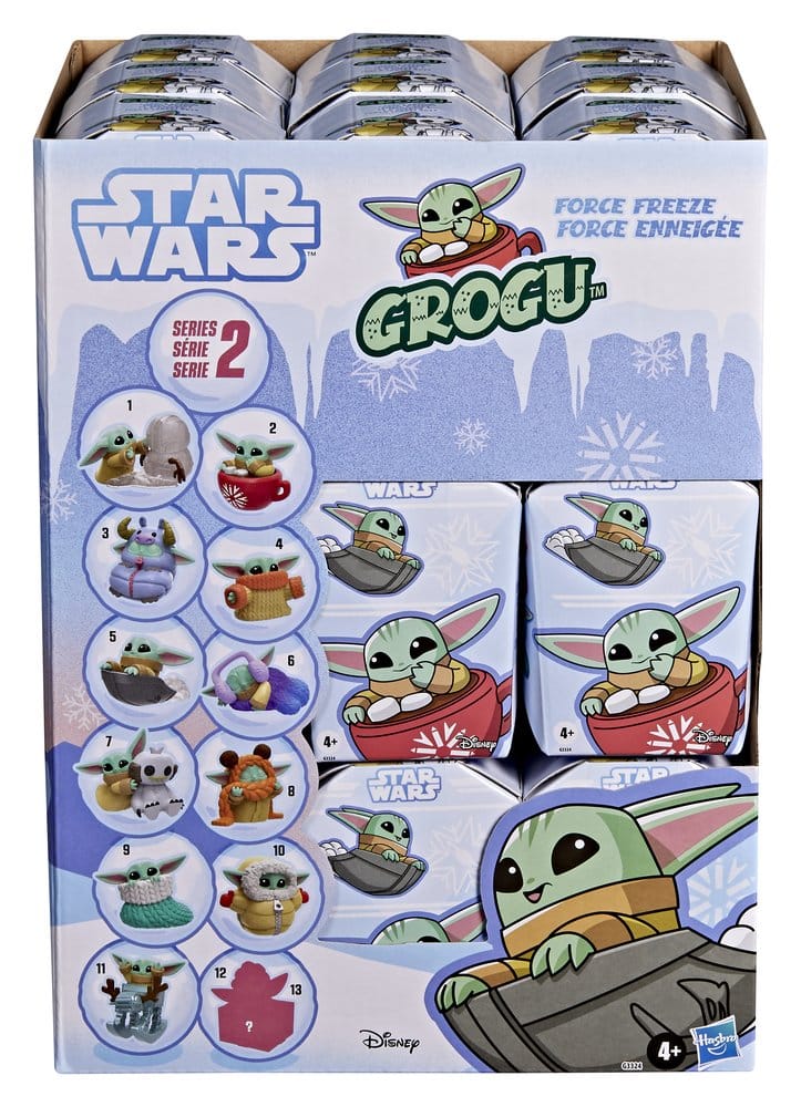 Star Wars Mini Figures 4 cm Grogu Snack Attack Series 1 Blind Box Display (24)