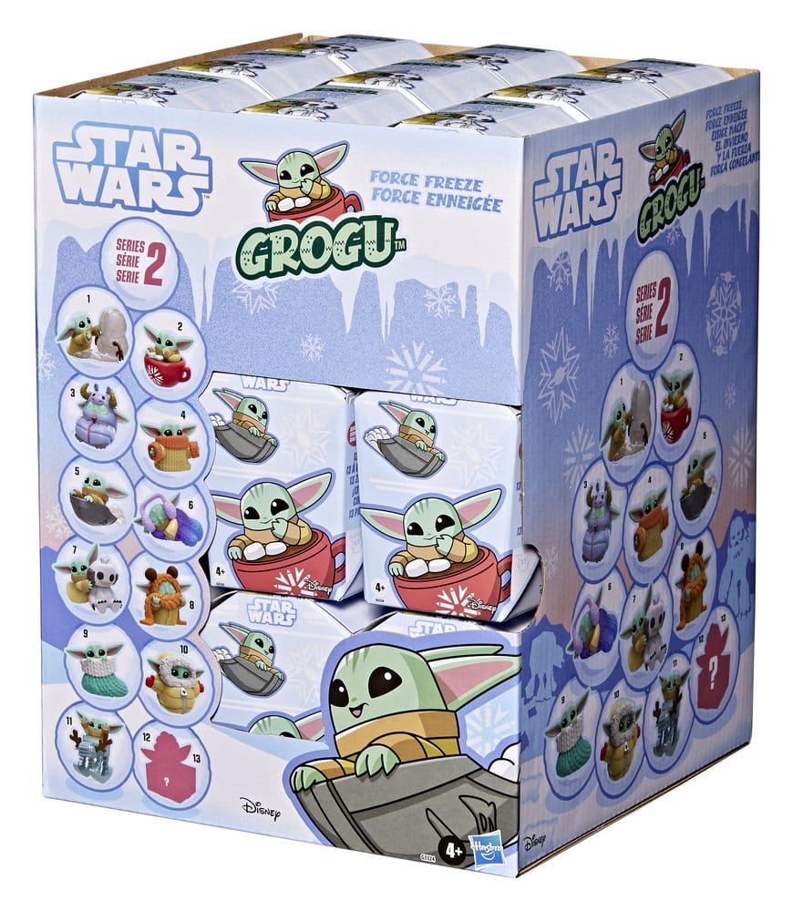 Star Wars Mini Figures 4 cm Grogu Snack Attack Series 1 Blind Box Display (24)