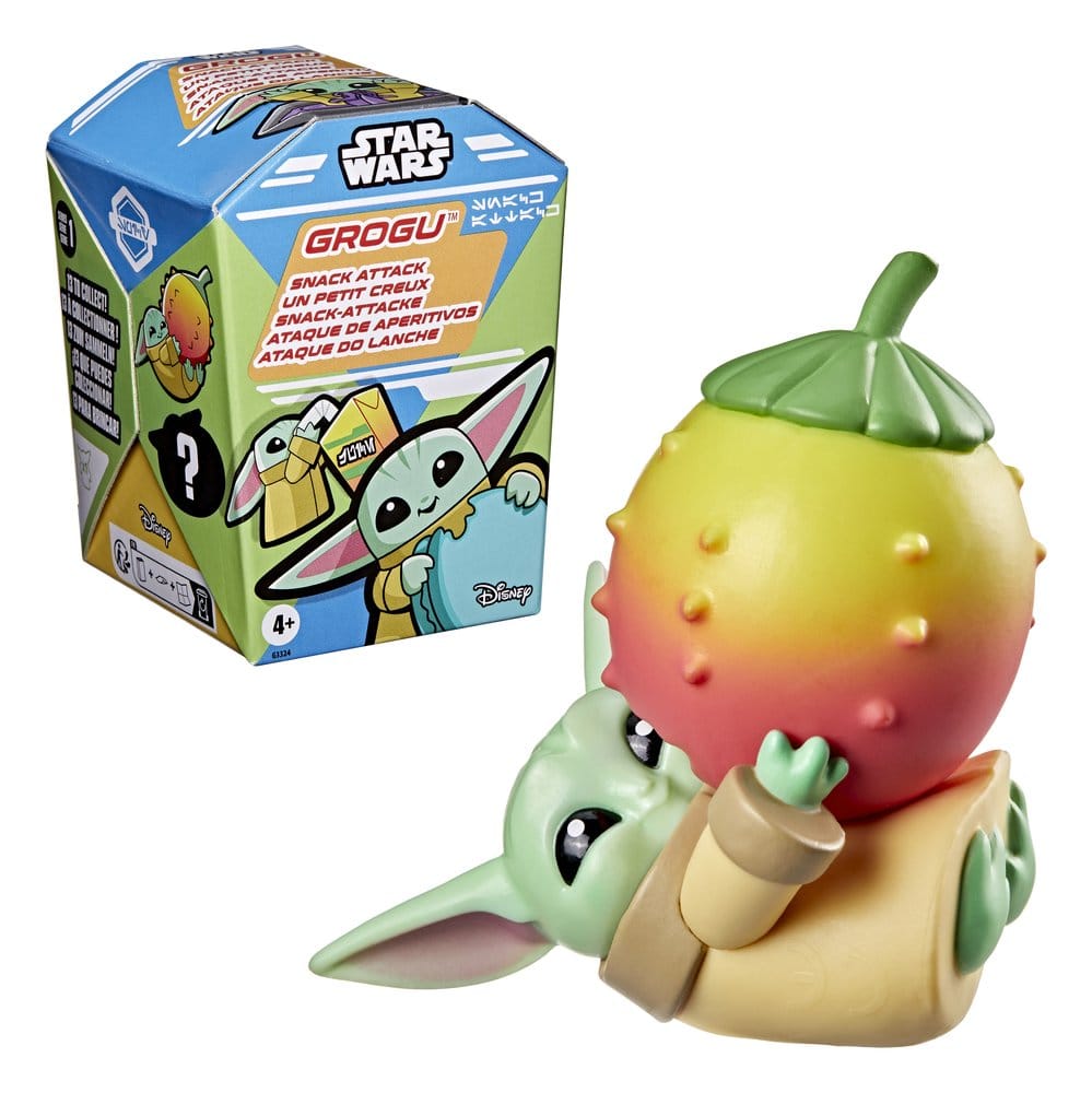 Star Wars Mini Figures 4 cm Grogu Snack Attack Series 1 Blind Box Display (24)