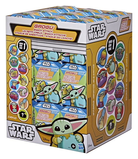 Star Wars Mini Figures 4 cm Grogu Snack Attack Series 1 Blind Box Display (24)