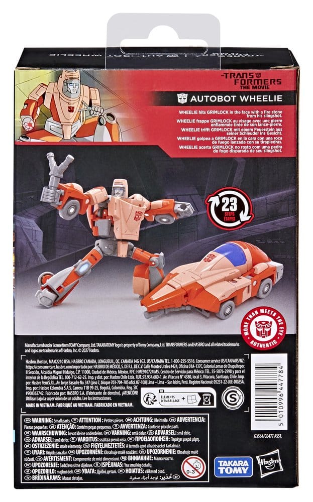 The Transformers: The Movie Transformers Studio Series Deluxe Class Action Figure Autobot Wheelie 11 cm