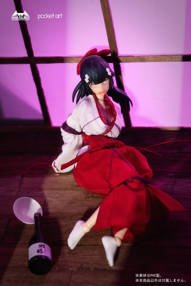 Pocket Art Action PA005 Exorcism Shrine Maiden Tsubaki 15 cm 1/12 Scale Action Figure