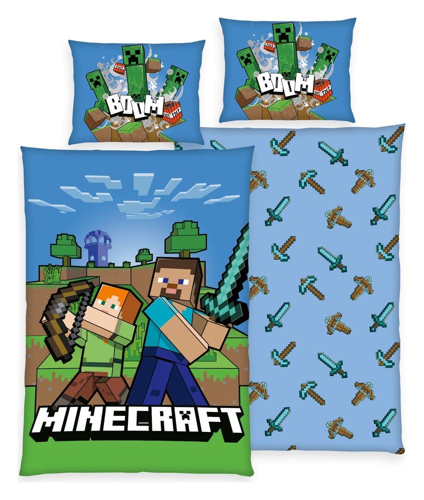 Minecraft Bed Linen Boom 135 x 200 cm