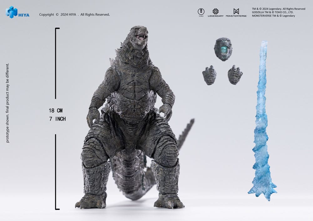 Godzilla vs. Kong 2001 Heat Ray Godzilla 18 cm Exquisite Basic+ Action Figure