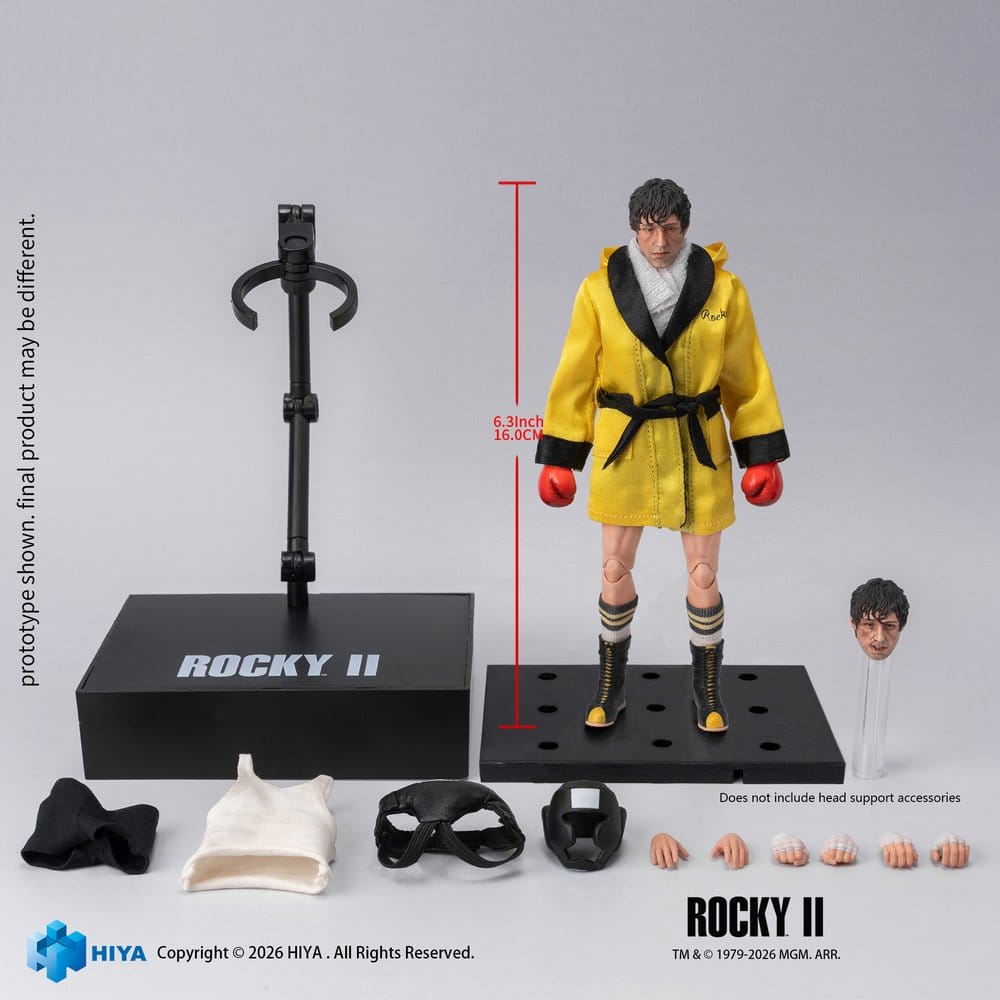 Rocky II Exquisite Super Action Figure 1/12 Rocky Boxer Version 16 cm