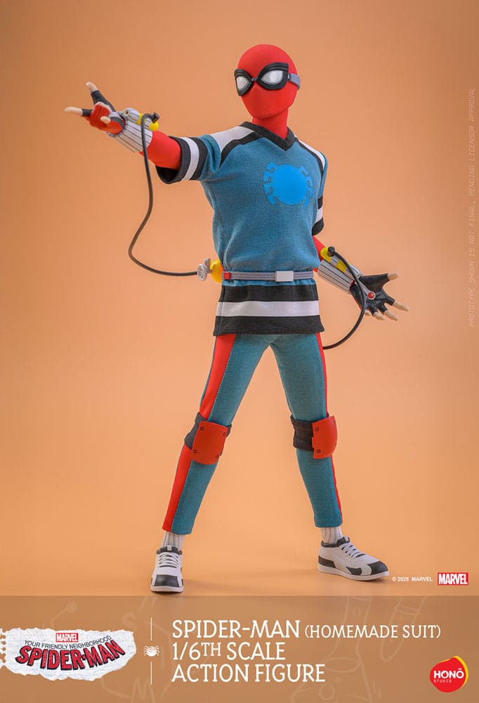 Marvel Your Friendly Neighborhood Spider-Man (Homemade Suit) 29 cm 1/6 Action Figure