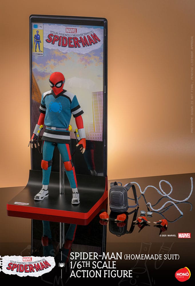 Marvel Your Friendly Neighborhood Spider-Man (Homemade Suit) 29 cm 1/6 Action Figure