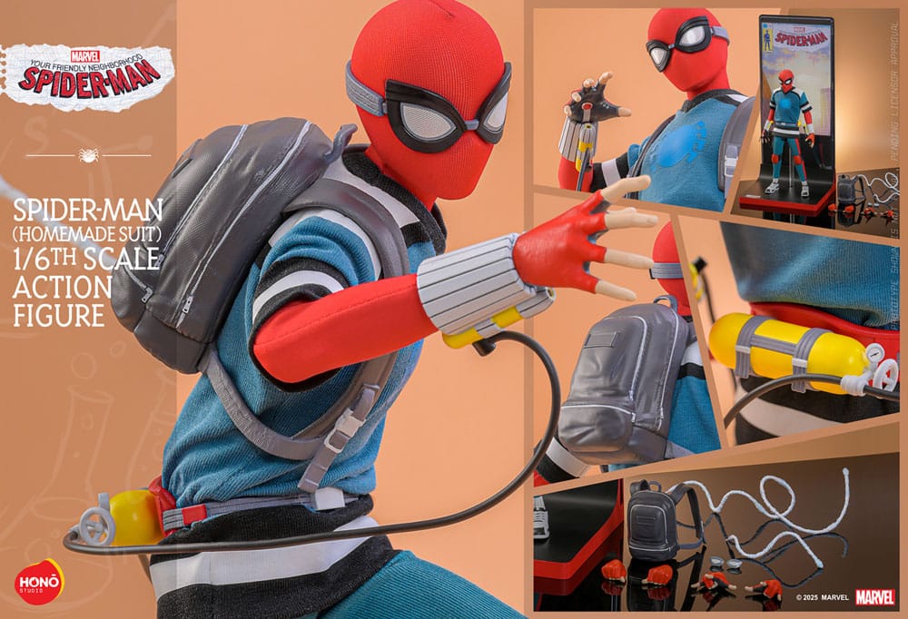 Marvel Your Friendly Neighborhood Spider-Man (Homemade Suit) 29 cm 1/6 Action Figure