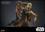 Star Wars Episode V Movie Masterpiece Chewbacca with Disassembled C-3PO 36 cm 1/6 Action Figure