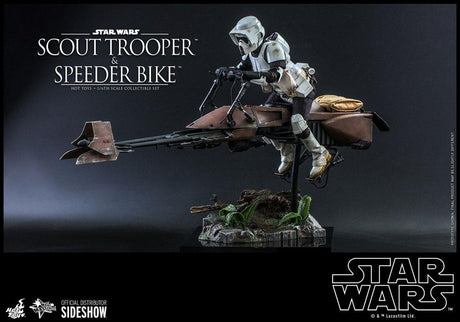 Star Wars Scout Trooper & Speeder Bike 1/6 Scale Hot Toys Collectible Figure