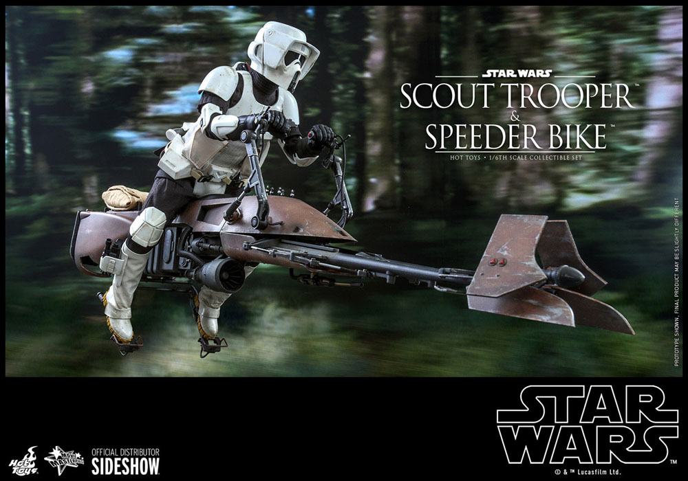Star Wars Scout Trooper & Speeder Bike 1/6 Scale Hot Toys Collectible Figure