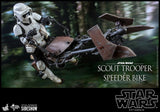 Star Wars Scout Trooper & Speeder Bike 1/6 Scale Hot Toys Collectible Figure