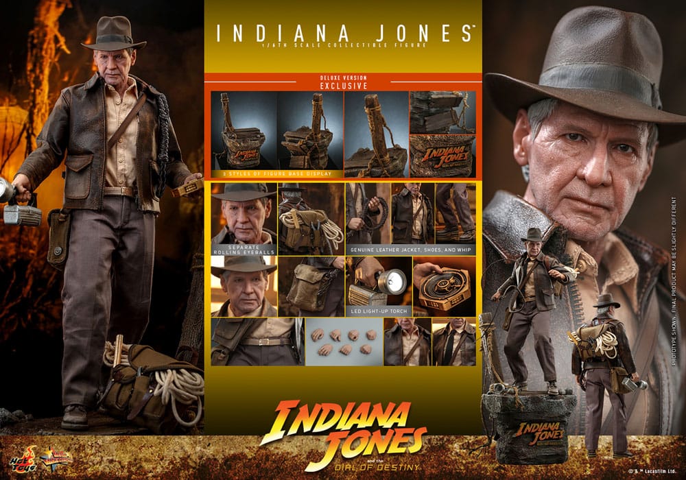 Indiana Jones Movie Masterpiece Indiana Jones Deluxe 30cm 1/6 Scale HOT TOYS Action Figure