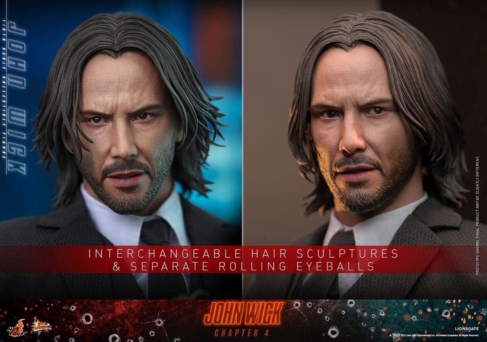 John Wick: Chapter 4 John Wick 30cm 1/6 Scale Movie Masterpiece HOT TOYS Action Figure